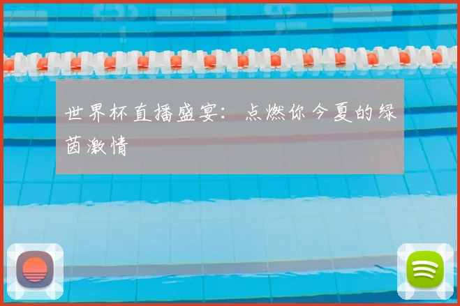 世界杯直播盛宴：点燃你今夏的绿茵激情